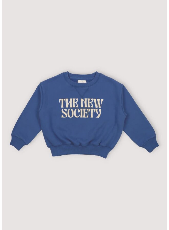 The new society artic sweater steel blue