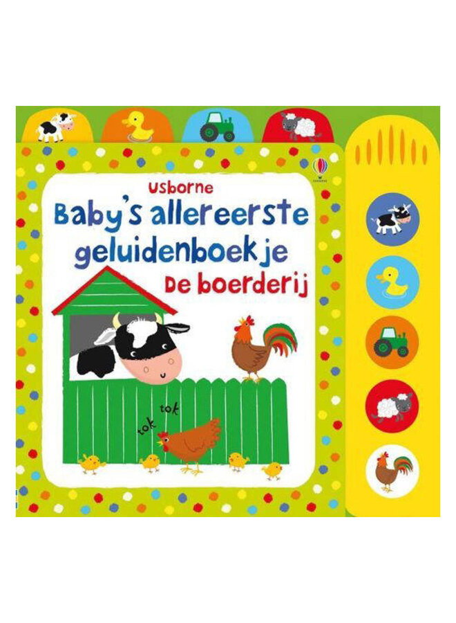 Baby's allereerste geluidenboekje- de boerderij