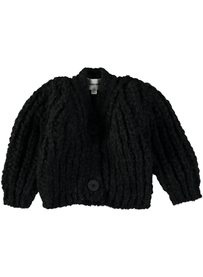 Pequeño tocon cardigan coal