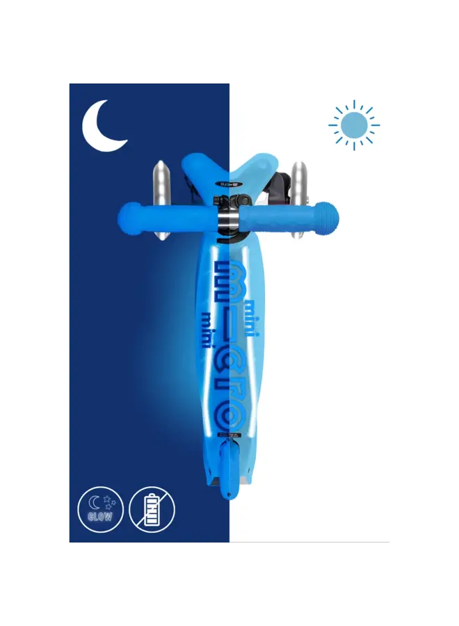 Micro step mini deluxe glow  LED plus arctic blauw