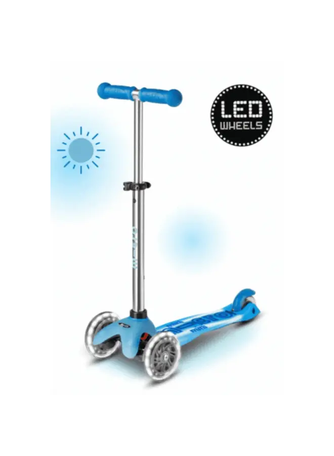 Micro step mini deluxe glow  LED plus arctic blauw