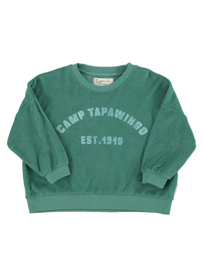 Piupiuchick green sweatshirt camp tapawingo