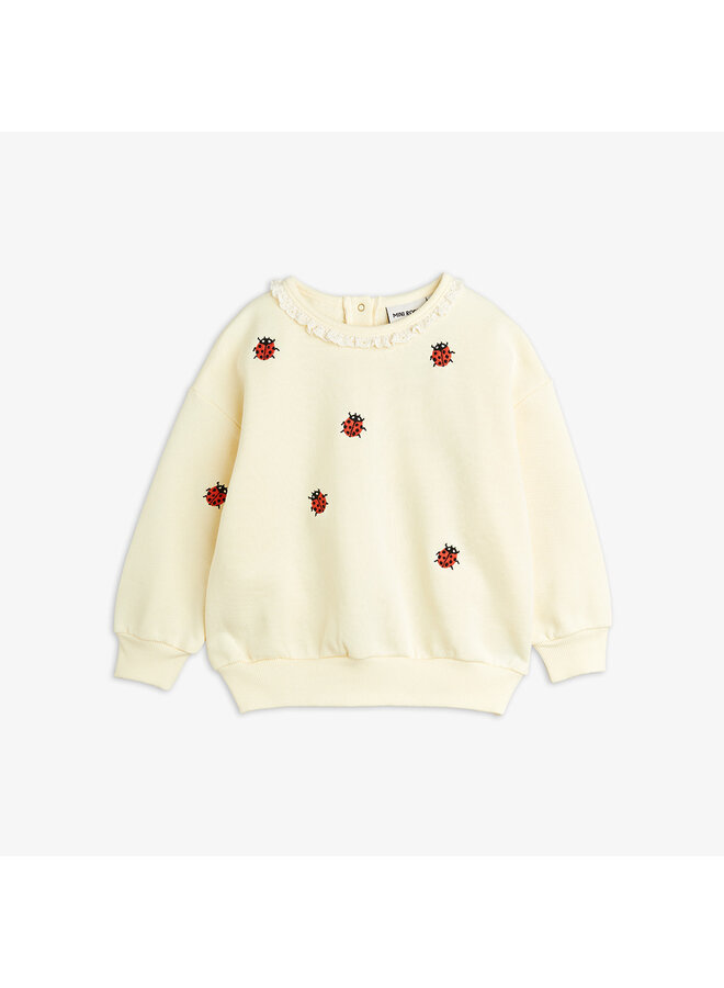 Mini Rodini ladybugs emb lace sweatshirt