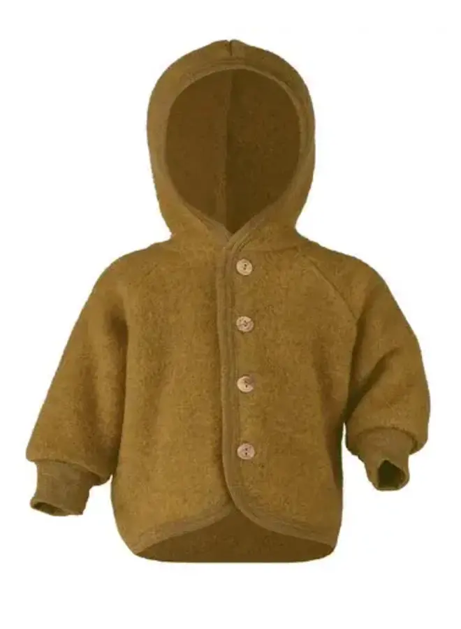 Engel natur wolfleece jasje saffraan melange