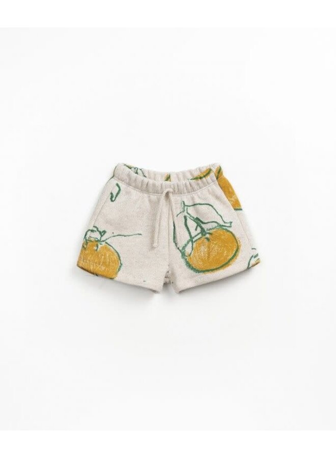 Play up printed fleece short grés
