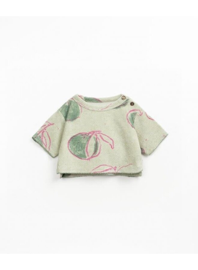 Play up printed plush sweater atelier