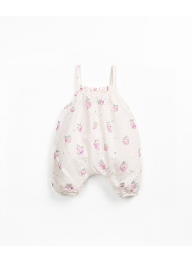 Play up printed woven jumpsuit grés morangos