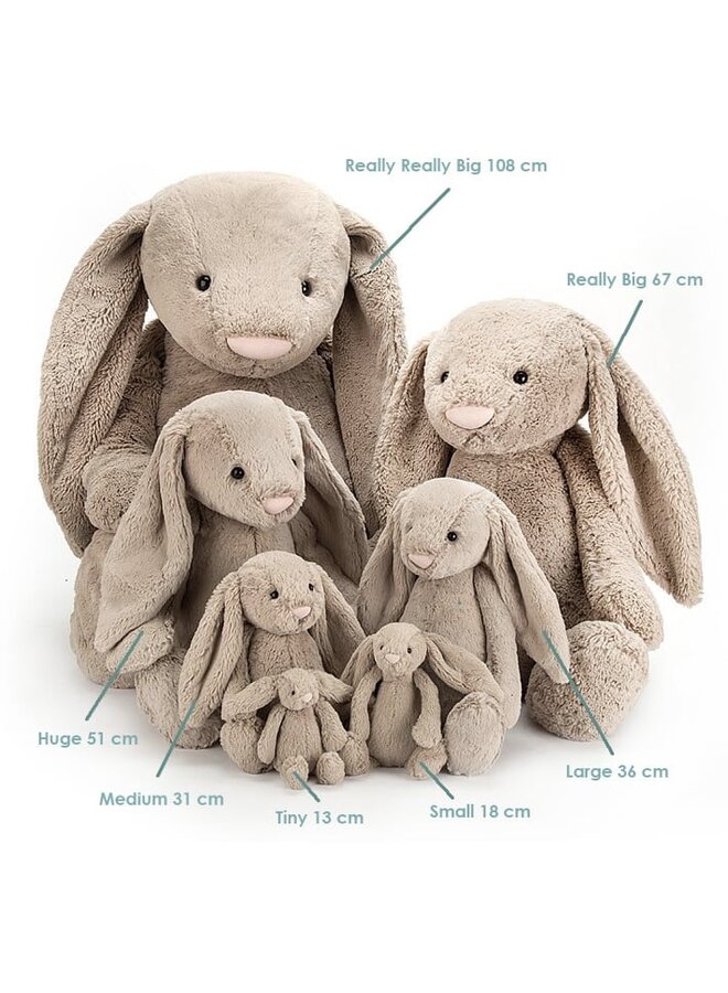 Jellycat bashful bunny beige medium
