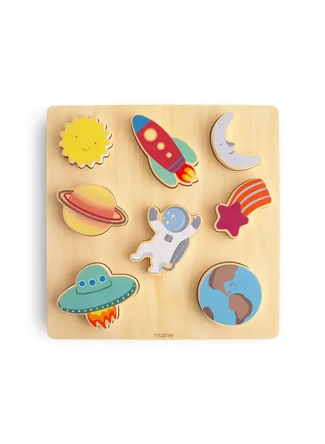 Mushie wooden puzzle