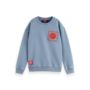 S&S loose fit artwork sweatshirt faded denim