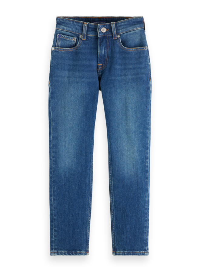 S&S dean loose tapered jeans classic blue