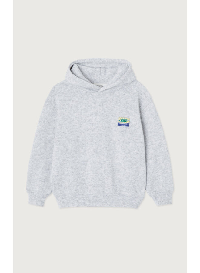 American vintage evona hoodie gris clair chine