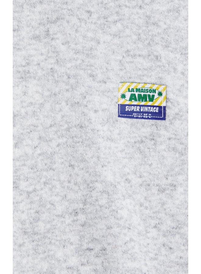 American vintage evona hoodie gris clair chine