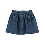 Emile et ida jupe poches fleurs denim