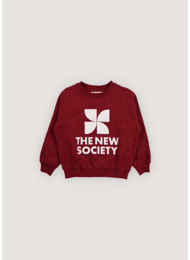The new society logo sweatshirt plum