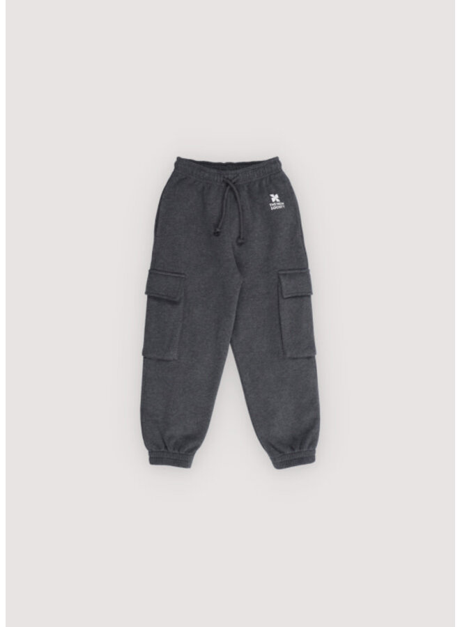 The new society logo cargo jogging galactic grey melange