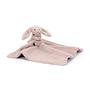 Jellycat bashful luxe bunny soother rosa