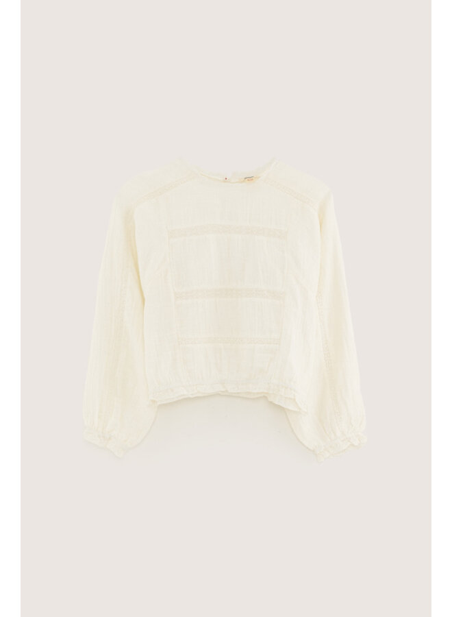 Bellerose hiacint blouse ecru