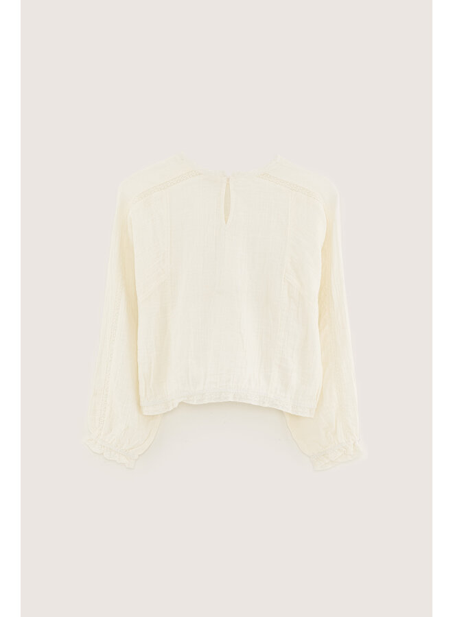 Bellerose hiacint blouse ecru