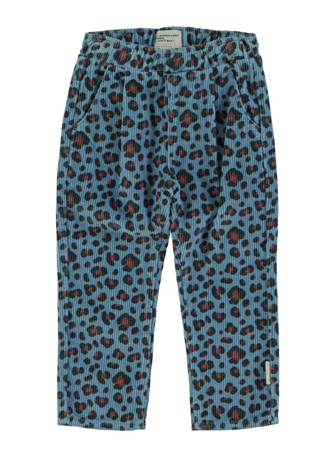 Piupiuchick unisex trousers blue animal print
