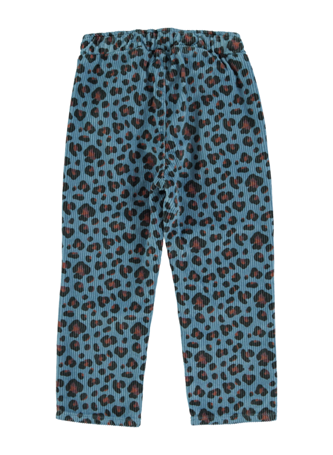 Piupiuchick unisex trousers blue animal print