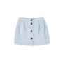 Piupiuchick short skirt light blue soft denim