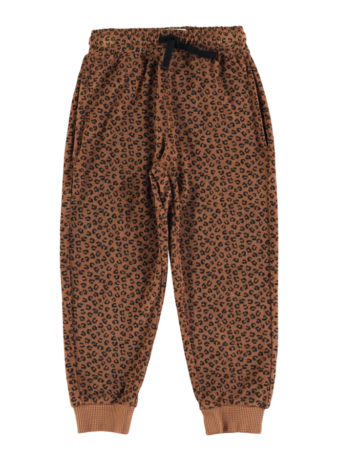 Piupiuchick jogging pants brown/animalprint