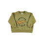 Piupiuchick sweatshirt olive green/ tiger print
