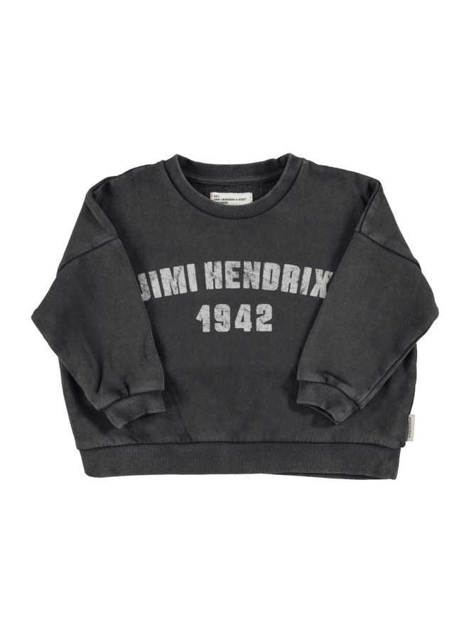 Piupiuchick sweatshirt faded black/jimi hendrix print