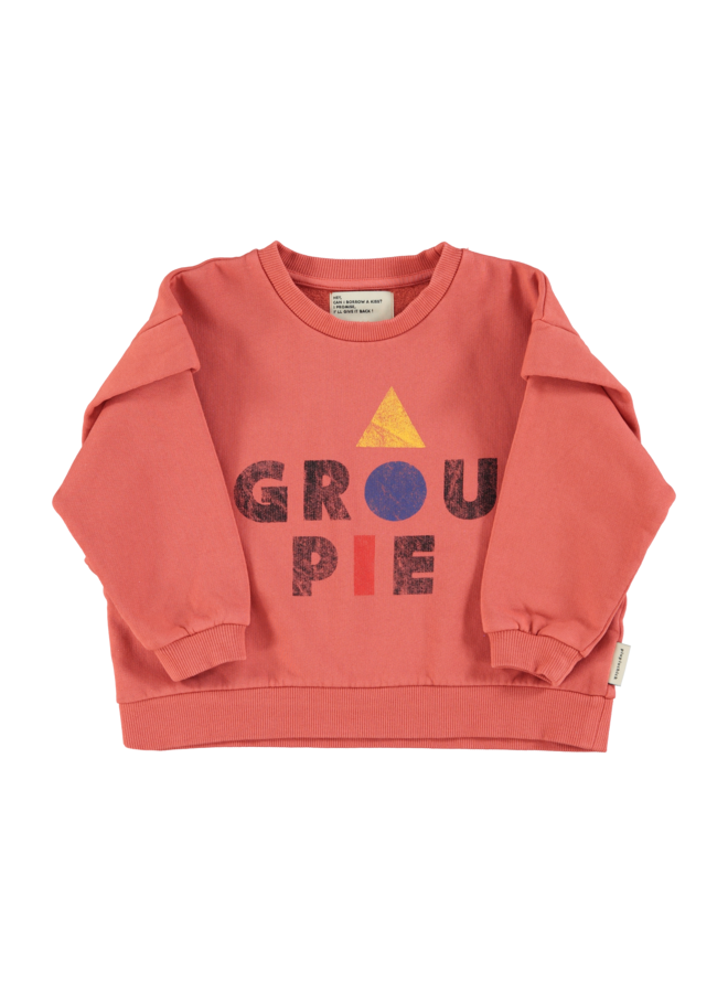 Piupiuchick sweatshirt pink with groupie print