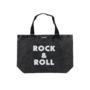 Piupiuchick xl bag faded black rock&roll print
