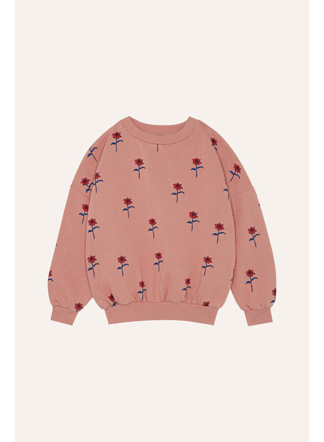 The campamento flowers pink sweatshirt