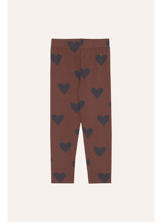 The campamento hearts brown leggings