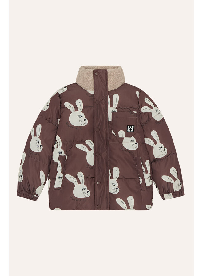 The campamento rabbits brown puffer jacket