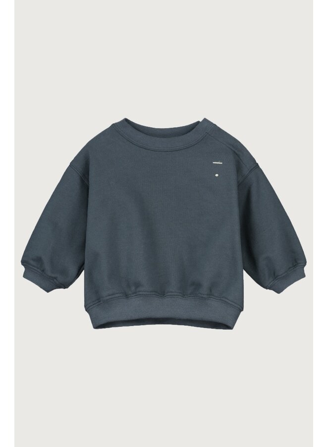 Gray Label baby dropped shoulder sweater blue grey
