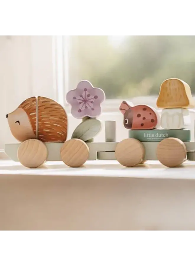 Litte dutch blokken trein fairy garden