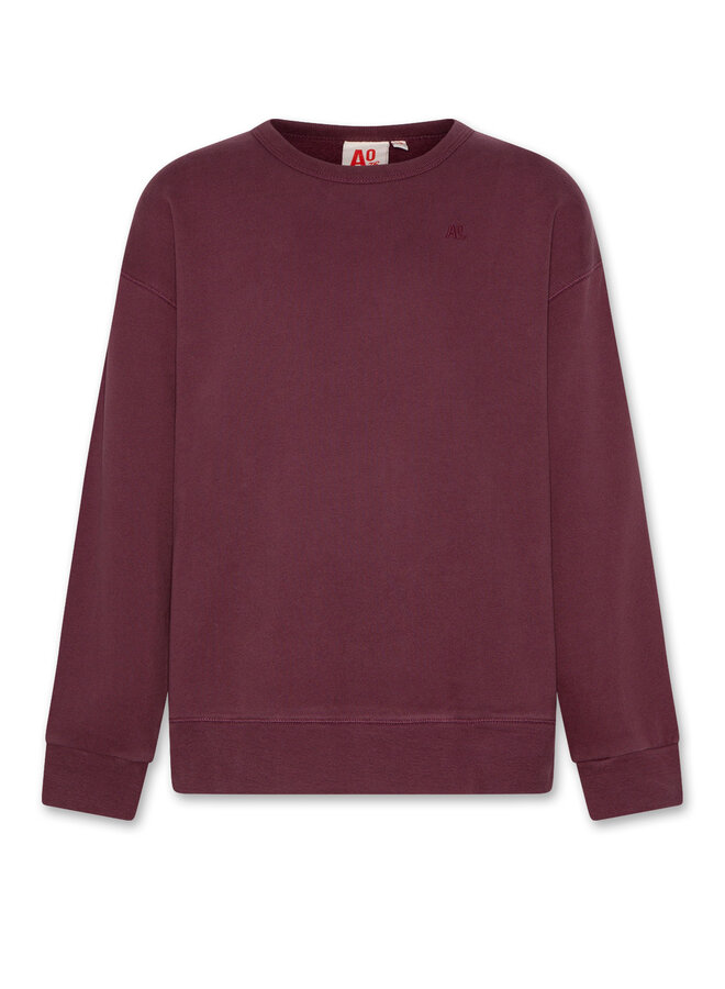 AO76 oscar sweater logo burgundy