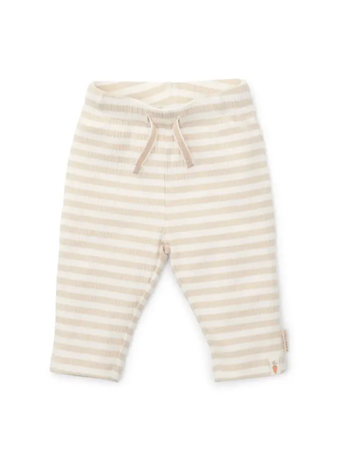 Little dutch broekje stripe sand/white