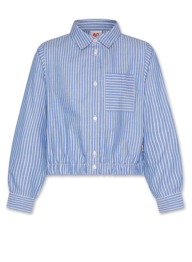 AO76 ninja shirt stripes light blue