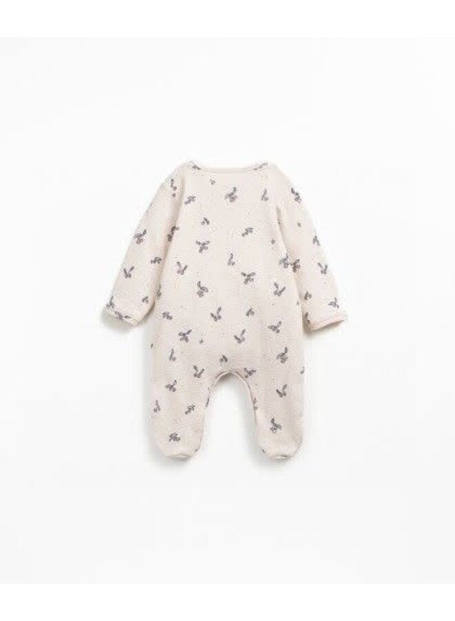 Play up printed rib flamé jumpsuit pencil medronhos