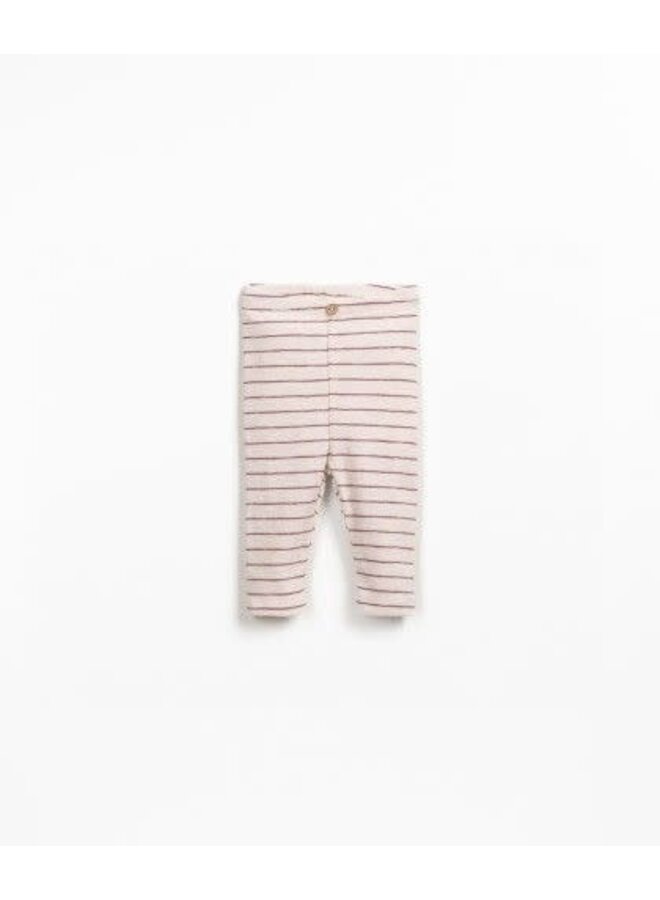 Play up striped rib flamé leggings amora