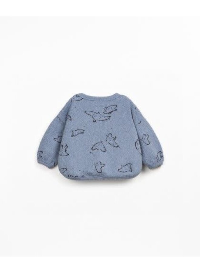 Play up printed jersey sweater watercolor