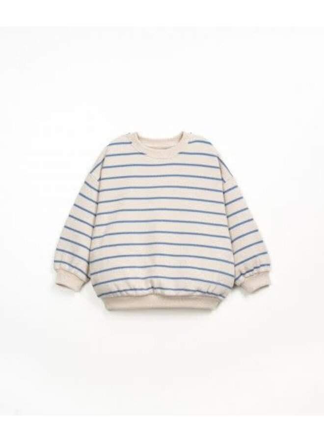 Play up striped jersey sweater kid watercolor/pencil