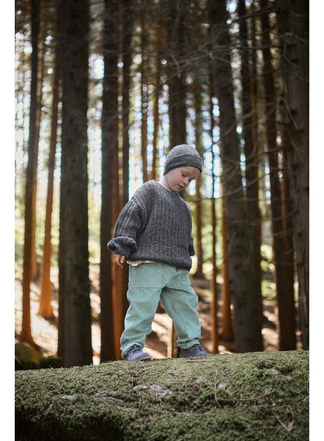 Play up knitted sweater grafite