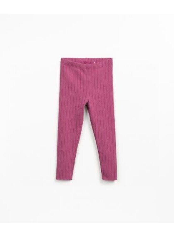 Play up rib leggings kid beetroot