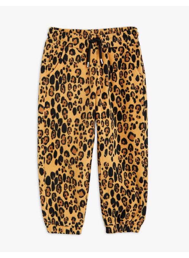 Mini rodini leopard fleece trousers