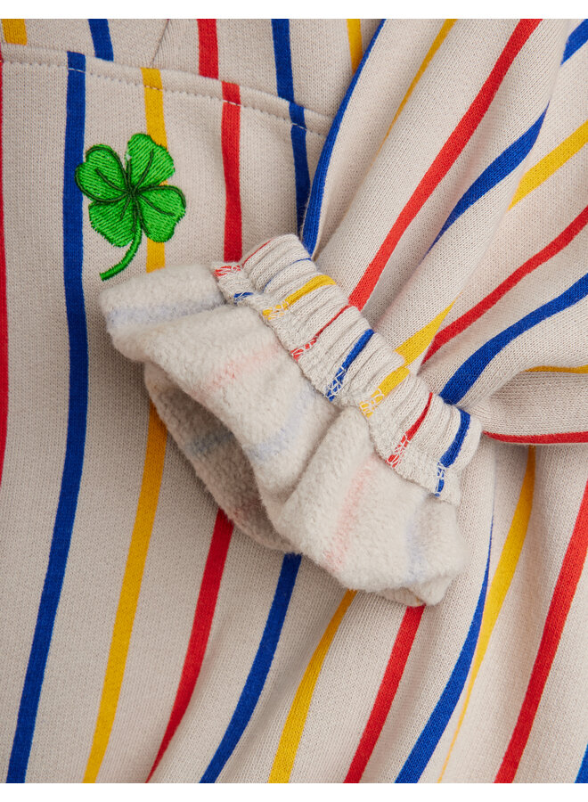 Mini rodini clover emb half zip sweatshirt