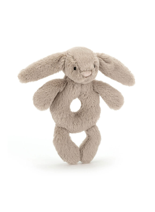 Jellycat bashful beige bunny ring rattle
