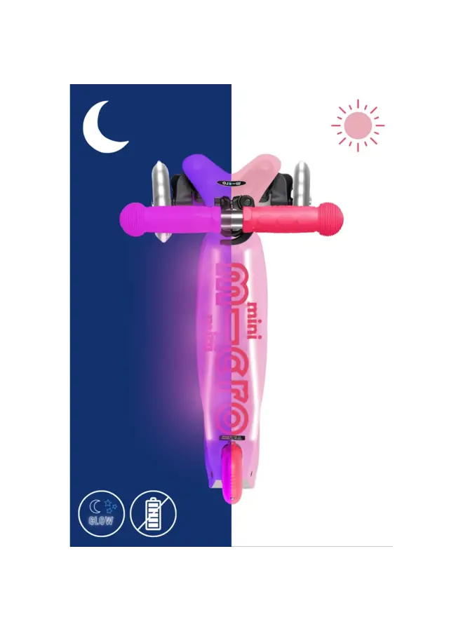 Micro step mini deluxe LED glow plus frosty pink