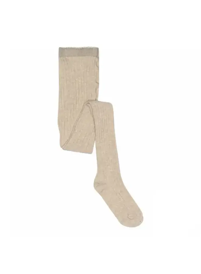 MP maillot cotton rib tights beige melange